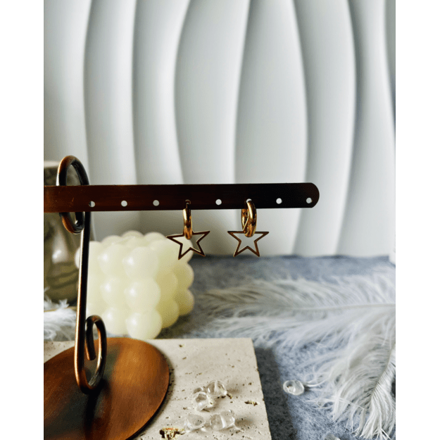 Auskarai "Spindinti žvaigždė"