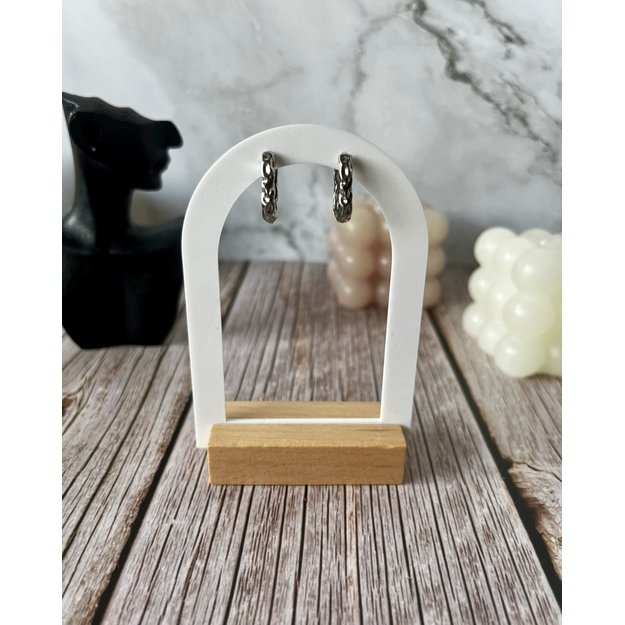 Auskarai "Sidabrinės bangos"