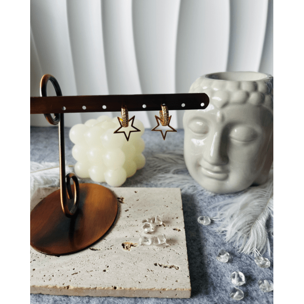 Auskarai "Spindinti klasika"