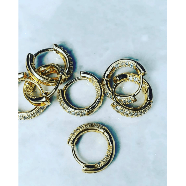 Auskarai "Spindinti klasika" 3