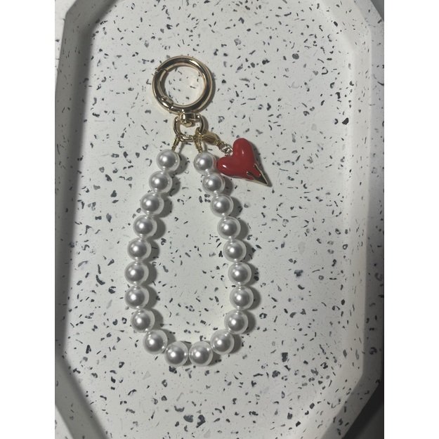 Raktų pakabukas "Perlas red"
