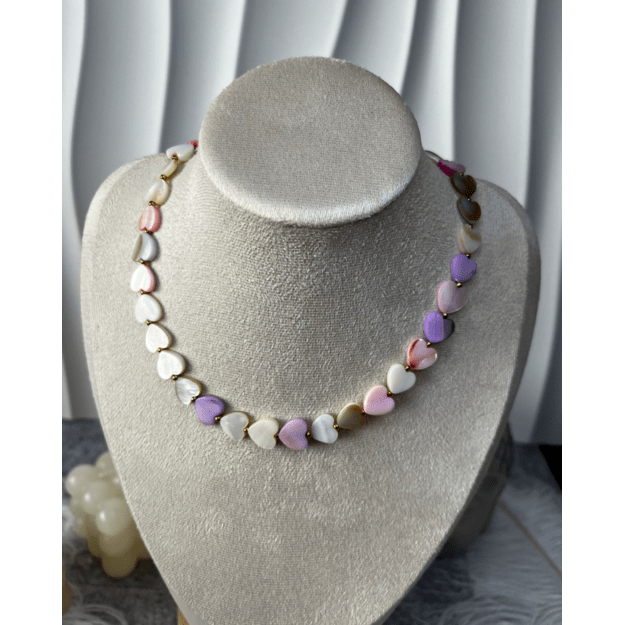 Vėrinys "Pastelinės meilės širdelės" 2