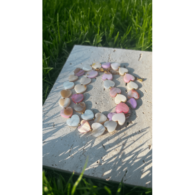 Vėrinys "Pastelinės meilės širdelės" 1