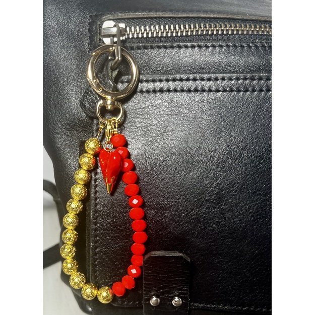 Raktų pakabukas „Auksinė širdis“